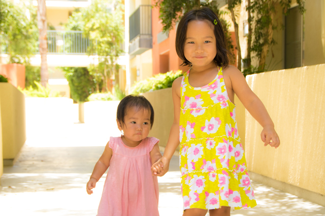 年の近い姉妹,二人乗り,ベビーカー,