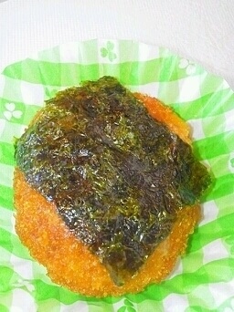 冷食ミニメンチカツを簡単アレンジ♪海苔メンチ,お弁当,冷凍食品,