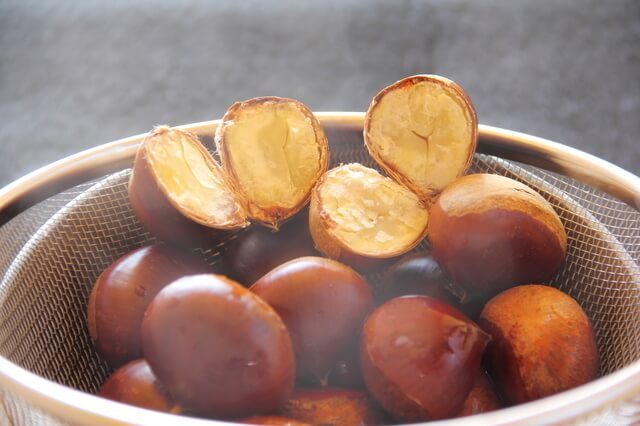 ゆで栗,離乳食,栗,