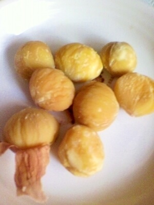 圧力鍋で簡単栗の皮むき・下処理・加工用に,離乳食,栗,