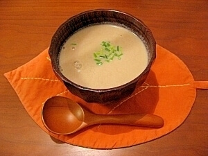 ほの甘クリーミィ♪栗の豆乳ポタージュ,離乳食,栗,