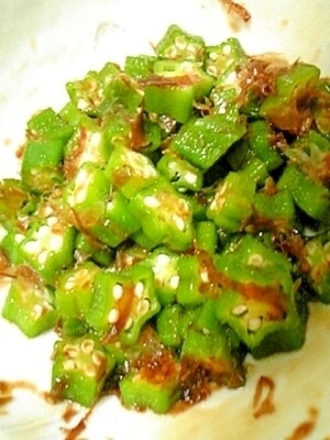 オクラのおかか醤油,レシピ,オクラ,