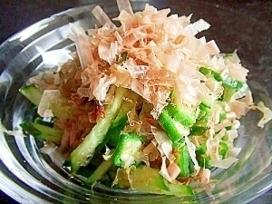 おくらときゅうりの簡単サラダ,レシピ,オクラ,