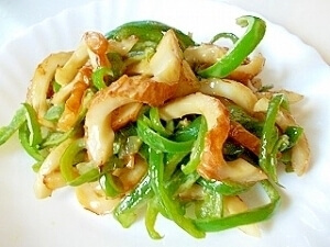 スパイラルちくわとピーマンのオイスターマヨ炒め,お弁当,ちくわ,