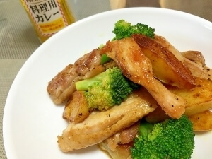 お弁当にぴったり！鶏肉とジャガイモのカレー炒め,お弁当,野菜炒め,