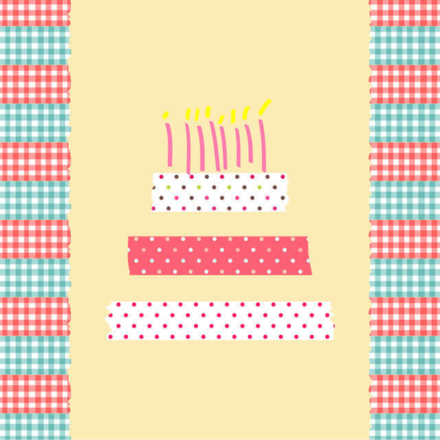 マスキングテープ,飾りつけ,ケーキ・プレゼント,誕生日お祝い