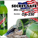 隠し金庫 ペットボトル型 SECRET SAFE シークレットセーフ OA-230 Mtn Dew,海水浴,持ち物,