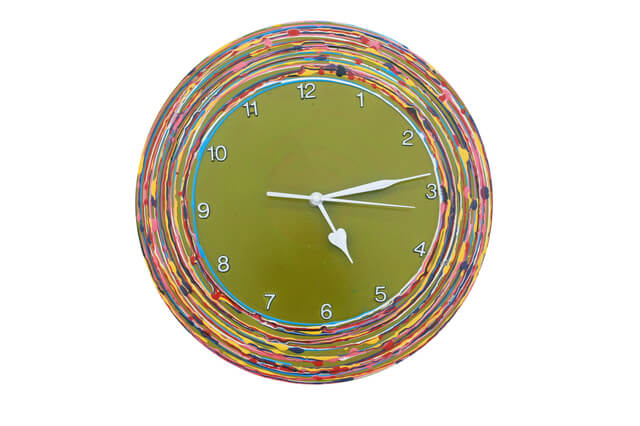 緑の時計,ハンドメイド,時計,