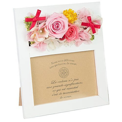 プリザーブドフラワー フォトフレーム　Parfait,ハンドメイド,時計,