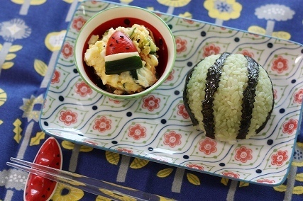 すいかおにぎりランチ,夏,ランチ,レシピ