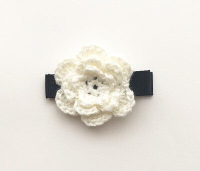 Baby Deer Clips ヘアクリップ for ベビー キッズ ニットフラワーミニ (アンティークホワイト),ベビー,ヘアピン,おすすめ