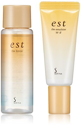 est(エスト) 【約2週間おためしセット】est(エスト) ザ ローション(化粧水) ミニ30ml& エスト ザ エマルジョン W-II美白(乳液) ミニ13ml,アマゾン,化粧品,