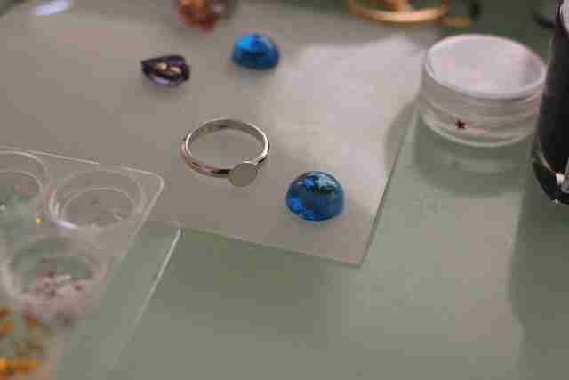 瞬間接着剤でとめる,パーツクラブ,指輪,100均