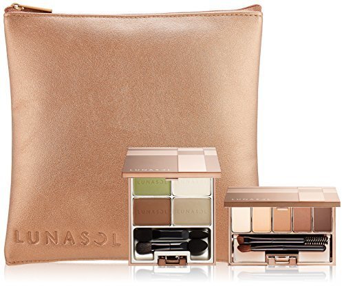 ルナソル 【限定セット】ルナソル マカロングロウアイズ 02Green Tea アイシャドウ +ルナソル スタイリングアイゾーンコンパクト 01 Natural Brown アイブロウ +限定デザインポーチ,アマゾン,コスメ,