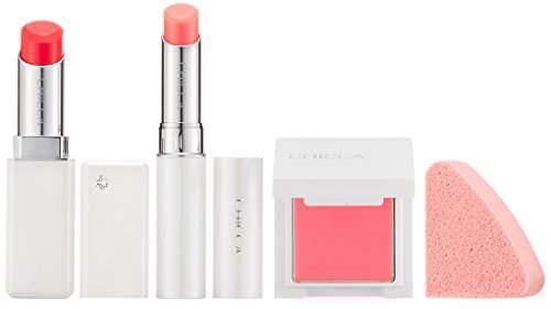 【限定セット】キッカ 素肌美メイクセット リップベース+リップスティック40ローズ&ラブ+ミニチーク+チークスポンジ,アマゾン,コスメ,
