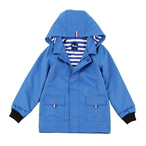 (ハイハート)Hiheart キッズパーカー 男の子 ウインドブレーカー 子供服 アウター フード付き トレンチコート 子供 ジャケット 上着 ジャンパー ブルー 110cm,キッズ,ウィンドブレーカー,