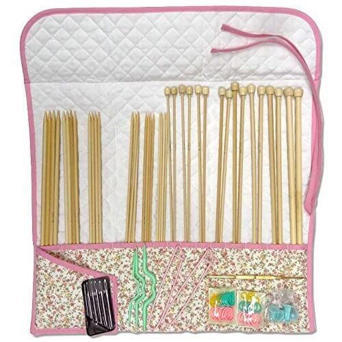 ハマナカ『棒針ハンディセット(キルトケース付き)』,ベビー,ニット帽,編み方