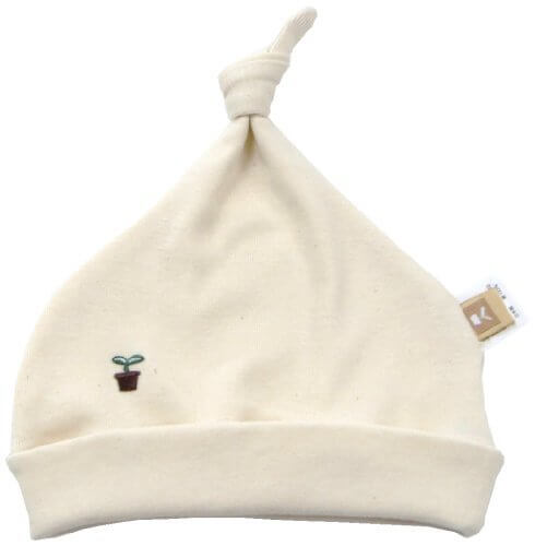 オーガニックコットン フライス ボウシ キナリ MIO101 日本製,赤ちゃんの帽子,