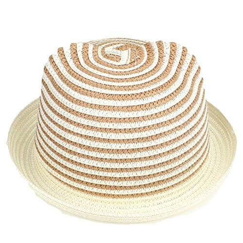 赤ちゃん の お出かけ用 麦わら 帽子 キャップ 男の子 女の子 (ライトブラウン, 46cm-50cm(6ヶ月〜3歳目安）),赤ちゃんの帽子,