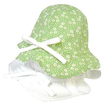 ひもがはずせるリバーシブルピケハットUV ,赤ちゃんの帽子,
