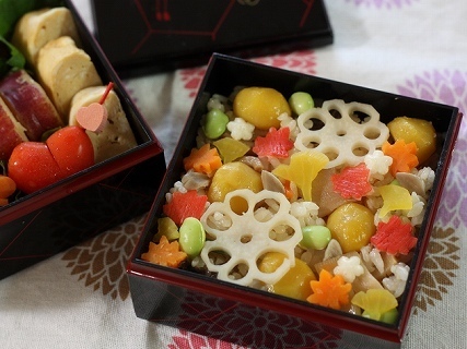 秋の炊き込み弁当,秋,お弁当,