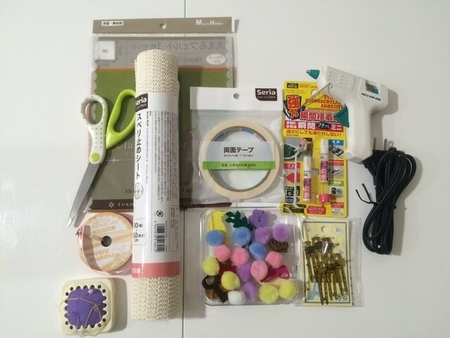 ヘアクリップの材料,ヘアクリップ,作り方,