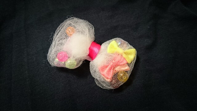 ふんわりガーリークリップ 手作り,ヘアクリップ,作り方,