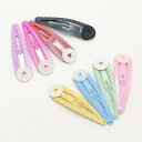 【FA】レース風　台付きパッチンピン　5cm　10本組　（全8色）[1282]　[KAL],ヘアクリップ,作り方,