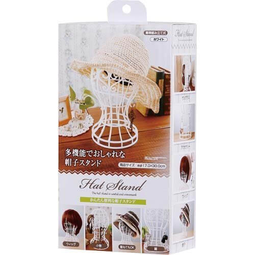 サンファミリー かんたん便利な帽子スタンド ホワイト,幼稚園,帽子,