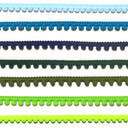 ベビーポンポンフリンジ＜p4959＞ （ブルー、ネイビー、グリーン系）,幼稚園,帽子,