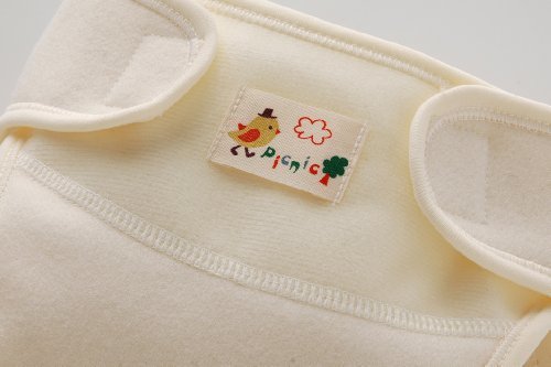 (チャックル) chuckle ウールネル外ベルトおむつカバー アイボリー 50cm 5289-00-11,布おむつ,使い方,