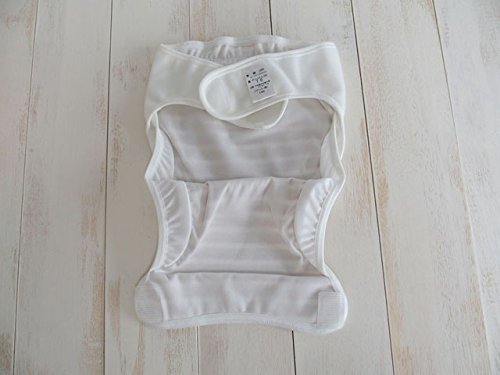 オーガニックコットン　日本製　内ベルトタイプ　ボーダーおむつカバー　ORGANIC GARDEN　オーガニックガーデン,布おむつ,使い方,