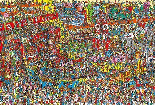 1000ピース ジグソーパズル Where's Wally? おもちゃがいっぱい(49x72cm),ウォーリー,絵本,グッズ