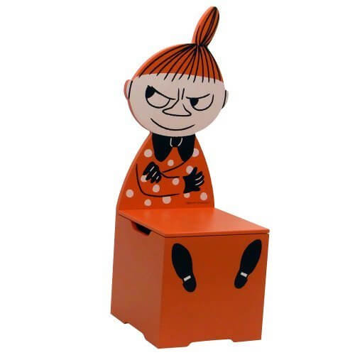 ミイ（ミィ・ミー）　ムーミンシリーズ　グッズが収納できるチェア・椅子（木製）（北欧雑貨/インテリア/こども用/キッズ用）,ムーミン,本,