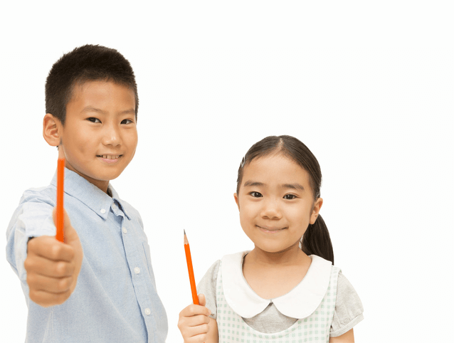 鉛筆を持つ男児女児,西武園ゆうえんち,プール,