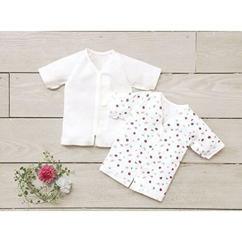 コンビミニ はじめてワンタッチ肌着2枚組 50～60 ピンク,新生児,短肌着,