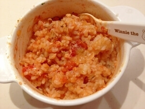 パクパク離乳食　あじのトマトソースご飯,離乳食,アジ,