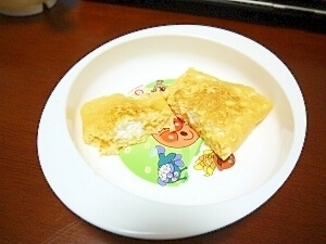 離乳食後期☆チーズオムレツ,離乳食,チーズ,