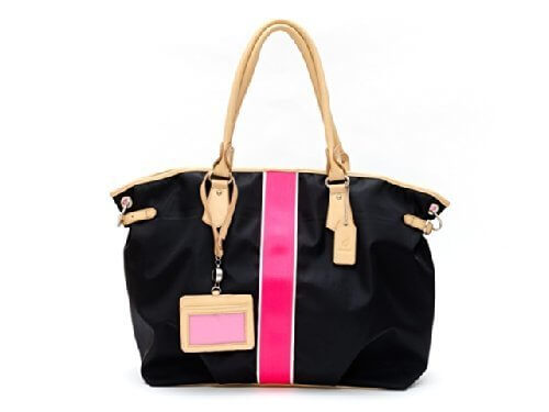 dad'cco ダディッコ キャリーオールトートバッグ エルゴ収納可2WAYマザーズバッグ (カシス ブラック ピンク),ママ,バッグ,人気