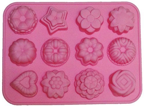 シリコン型 フラワー レジン キャンドル 手作り石鹸に (ピンク),手作り,石鹸,