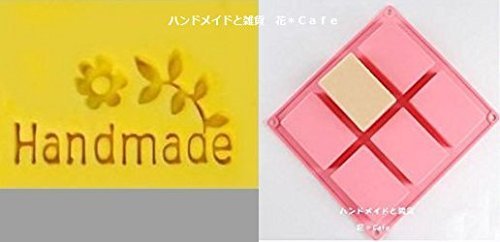 手作り石鹸　シリコンモールド ×ソープスタンプセット　ソープモールド　スタンプ 　アクリルモールド　ガラススタンプ　ハンドメイド　オリーブ石鹸　comehome 天然生活 (フラワー),手作り,石鹸,