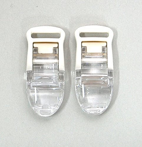 MEIWA 日本製 フィッシュクリップジャンボ 2個セット クリア,ベビーカークリップ,