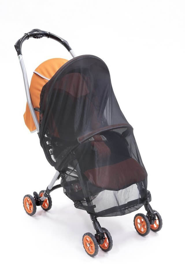 サンコー ベビーカー用 日よけ虫よけネット 収納袋付き BK CL-34,ベビーカー,日よけ,