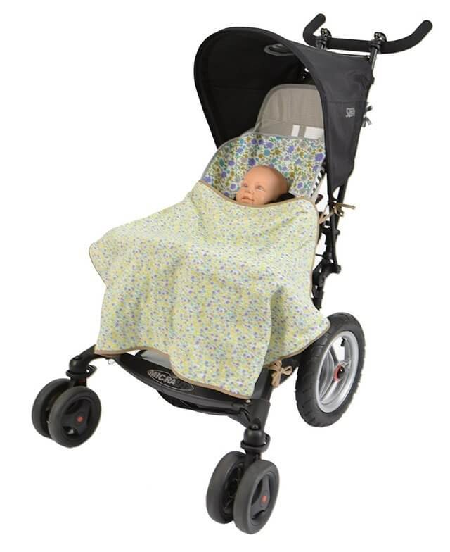 BABYHOPPER 2WAY・UVカットブランケット/フラワー【ベビーカー・抱っこひも用】WKBH00802,ベビーカー,日よけ,