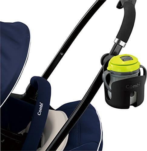 コンビ ベビーカー専用設計 カップホルダー ブラック,ベビーカー,ボトルホルダー,おすすめ