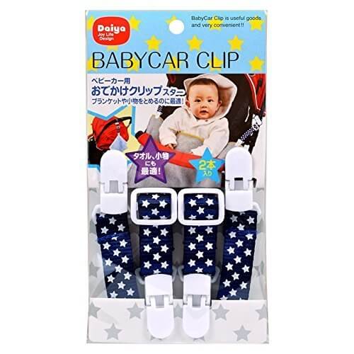 ダイヤコーポレーション ベビーカー用 おでかけクリップスター ネイビー 2本入,ベビーカー,ブランケット,クリップ
