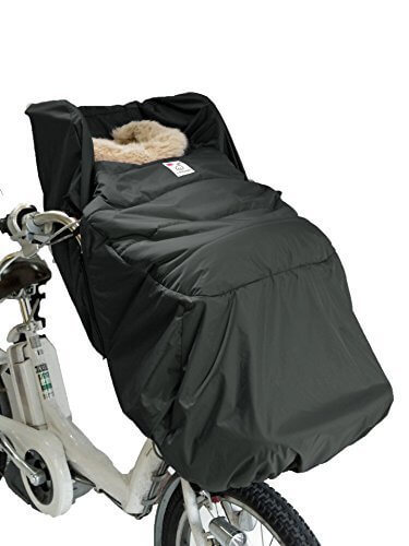 [レイコム]reicom 【前用】あったかプラス！子供乗せ自転車 防寒フットマフ3way/ブラック,自転車,防寒,