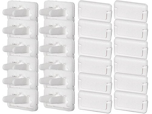 【plum forest】 パステル コンセント キャップ カバー ホワイト 24個セット,コンセントキャップ,