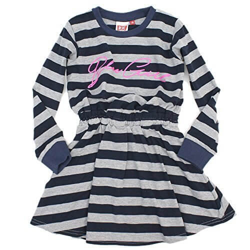 BLOC リブキリカエボーダーワンピース ネイビー 140,子供服,ブランド,女の子