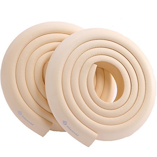 HIGASHI コーナーガード コーナークッション 2M×2本 8色 NBR 両面テープ付 国内検査済 けが防止 HCG-001 スタンダード アイボリー,コーナーガード,